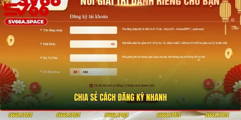 Chia sẻ cách đăng ký nhanh